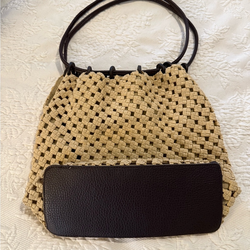 Liz Claiborne Tan and Brown Tote Bag